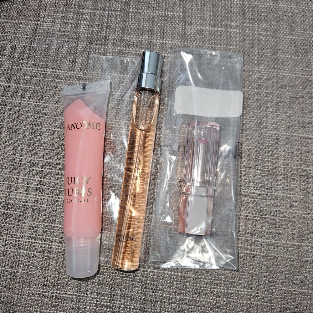 LANCOME Fragrance and Lips Travel Bundle